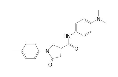 N-[4-(dimethylamino)phenyl]-1-(4-methylphenyl)-5-oxo-3-pyrrolidinecarboxamide