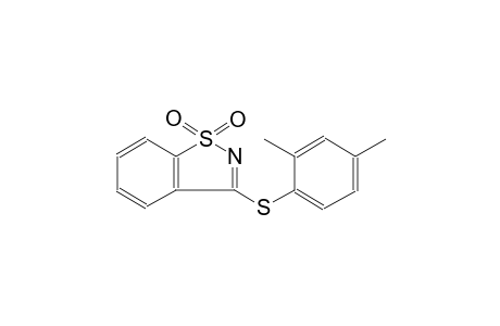 3-[(2,4-dimethylphenyl)sulfanyl]-1,2-benzisothiazole 1,1-dioxide