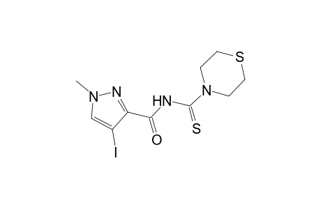 4-iodo-1-methyl-N-(4-thiomorpholinylcarbothioyl)-1H-pyrazole-3-carboxamide