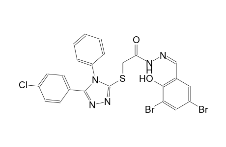 acetic acid, [[5-(4-chlorophenyl)-4-phenyl-4H-1,2,4-triazol-3-yl]thio]-, 2-[(Z)-(3,5-dibromo-2-hydroxyphenyl)methylidene]hydrazide
