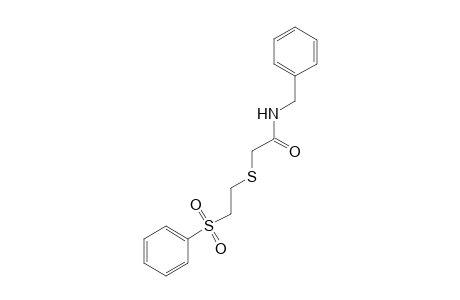 N-benzyl-2-{[2-(phenylsulfonyl)ethyl]thio}acetamide