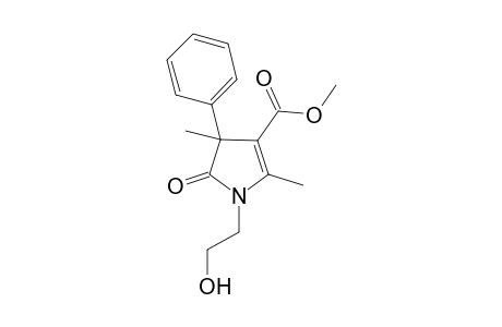 Methyl 4-phenyl-N-(2-hydroxyethyl)-2,4-dimethyl-5-oxo-2-pyrrol-3-carboxylate