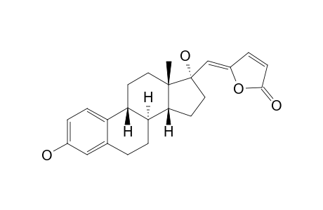 (5Z)-5-[(Estradiol-17'.alpha.-yl)methylene]furan-2(5H)-one