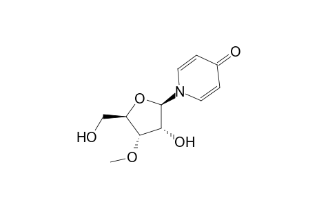 4(1H)-Pyridinone, 1-(3-O-methyl-.beta.-D-ribofuranosyl)-