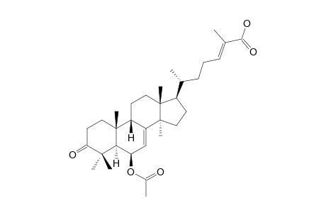 (20R),(24E)-6-BETA-ACETOXY-3-OXO-9-BETA-LANOSTA-7,24-DIEN-26-OIC-ACID