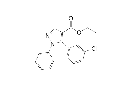 Ethyl 5-(3-chlorophenyl)-1-phenyl-1H-pyrazole-4-carboxylate