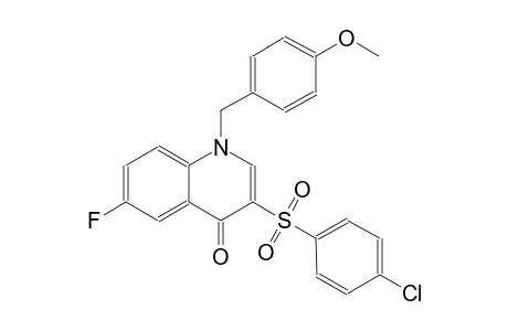 4(1H)-quinolinone, 3-[(4-chlorophenyl)sulfonyl]-6-fluoro-1-[(4-methoxyphenyl)methyl]-