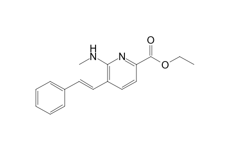 6-methylamino-5-[(E)-2-phenylvinyl]picolinic acid ethyl ester