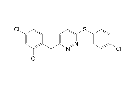 3-[(p-CHLOROPHENYL)THIO]-6-(2,4-DICHLOROBENZYL)PYRIDAZINE