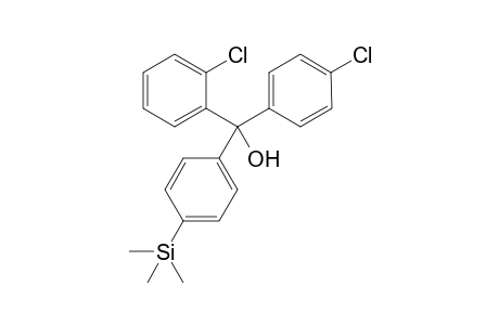 (2-chlorophenyl)(4-chlorophenyl)(4-(trimethylsilyl)phenyl)methanol