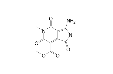 3-Amino-1,4,6-triketo-2,5-dimethyl-pyrrolo[3,4-C]pyridine-7-carboxylic acid methyl ester