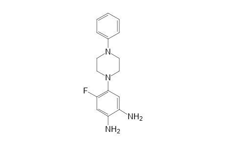 4-Fluoranyl-5-(4-phenylpiperazin-1-yl)benzene-1,2-diamine