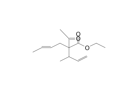 (E)-4-Hexenoic acid, 2-acetyl-2-(1-buten-3-yl)-, ethyl ester