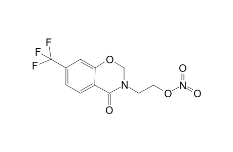 nitric acid 2-[4-keto-7-(trifluoromethyl)-2H-1,3-benzoxazin-3-yl]ethyl ester
