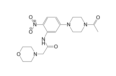 4-morpholineacetamide, N-[5-(4-acetyl-1-piperazinyl)-2-nitrophenyl]-