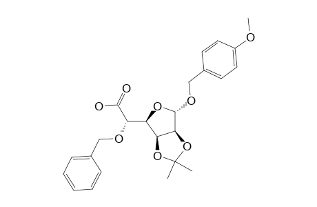 p-Methoxybenzyl 5-o-benzyl-2,3-o-isopropylidene.alpha.-D-mannofuranosiduronic acid