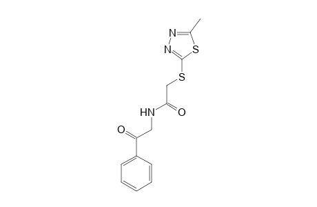 acetamide, 2-[(5-methyl-1,3,4-thiadiazol-2-yl)thio]-N-(2-oxo-2-phenylethyl)-