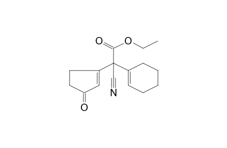 Acetic acid, 1-cyano-1-(cyclohexen-1-yl)-1-(3-oxocyclopent-1-en-1-yl)-, ethyl ester