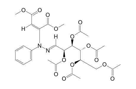 (E)-D-glucose, (E)-(1,2-dicarboxyvinyl)phenylhydrazone, 2,3,4,5,6-pentaacetate, dimethyl ester