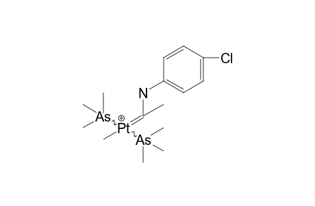 trans-[PT{CME(NHC6H4CL-4)}ME(ASME3)2]+