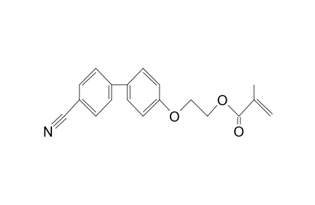 2-Propenoic acid, 2-methyl-, 2-[(4'-cyano[1,1'-biphenyl]-4-yl)oxy]ethyl ester