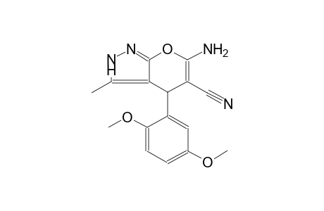 6-amino-4-(2,5-dimethoxyphenyl)-3-methyl-1,4-dihydropyrano[2,3-c]pyrazole-5-carbonitrile