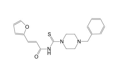 (2E)-N-[(4-benzyl-1-piperazinyl)carbothioyl]-3-(2-furyl)-2-propenamide