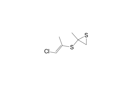 3-Methyl-3-(2-chloro-1-methylvinylthio)thiirane