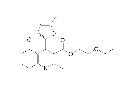 2-isopropoxyethyl 2-methyl-4-(5-methyl-2-furyl)-5-oxo-4,6,7,8-tetrahydro-1H-quinoline-3-carboxylate