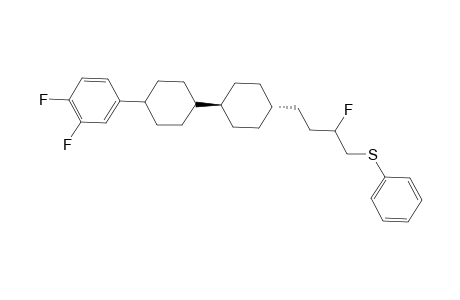 1-{trans-4-[3-Fluoro-4-(phenylthio)butyl]cyclohexyl}-trans-4-(3,4-difluorophenyl)cyclohexane