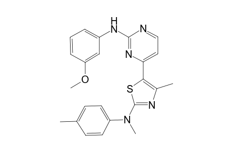{4-[2-(p-Tolyl-(methyl)-amino)-4-methyl-thiazol-5-yl]-pyrimidin-2-yl}-(3-methoxy-phenyl)-amine