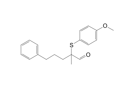 2-[(4-Methoxyphenyl)thio]-2-methyl-5-phenyl-valeraldehyde