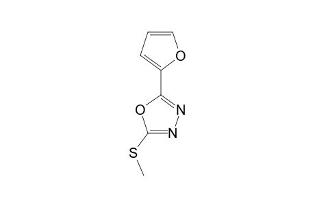 2-(2-furyl)-5-(methylthio)-1,3,4-oxadiazole