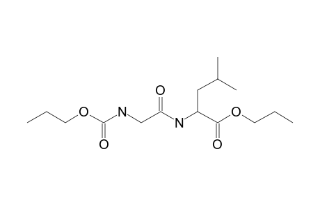 Glycyl-L-leucine, N-propoxycarbonyl-, propyl ester