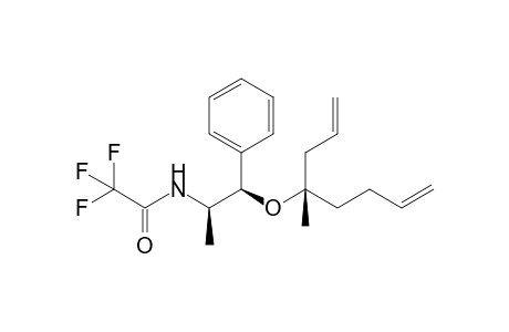 2,2,2-trifluoro-N-[(1R,2R)-1-[(4S)-4-methylocta-1,7-dien-4-yl]oxy-1-phenylpropan-2-yl]acetamide