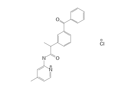m-benzoyl-N-(4-methyl-2-pyridyl)hydratropamide, monohydrochloride