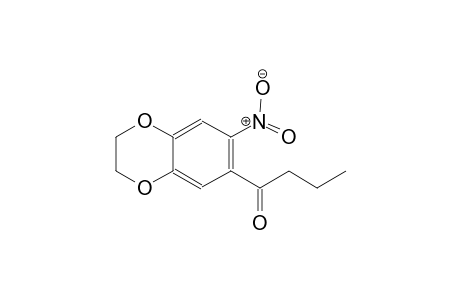 Butan-1-one, 1-(2,3-dihydro-7-nitro-1,4-benzodioxin-6-yl)-