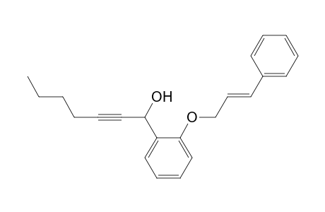 (E)-1-[2-(3-Phenylallyloxy)phenyl]hept-2-yn-1-ol