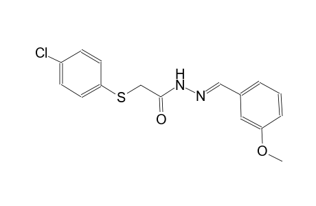 2-[(4-Chlorophenyl)sulfanyl]-N'-[(E)-(3-methoxyphenyl)methylidene]acetohydrazide