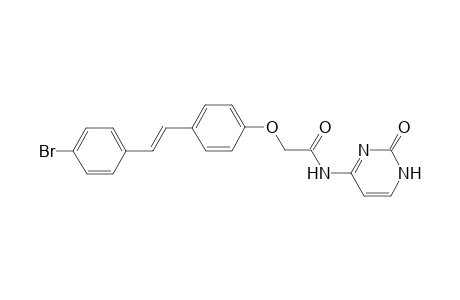 (E)-2-(4-(4-bromostyryl)phenoxy)-N-(2-oxo-1,2-dihydropyrimidin-4-yl)acetamide