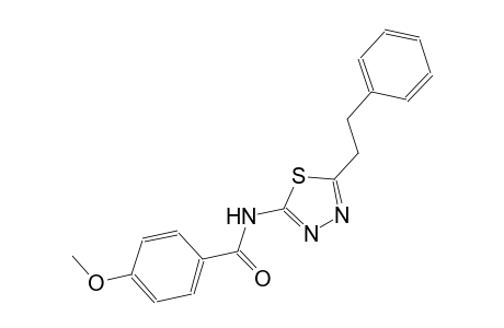 Benzamide, 4-methoxy-N-[5-(2-phenylethyl)-1,3,4-thiadiazol-2-yl]-