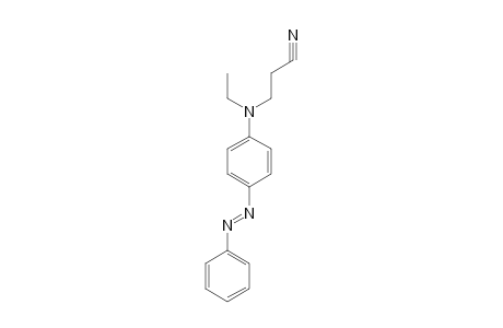 3-[N-ethyl-p-(phenylazo)anilino]propionitrile