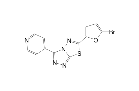 6-(5-bromo-2-furyl)-3-(4-pyridinyl)[1,2,4]triazolo[3,4-b][1,3,4]thiadiazole