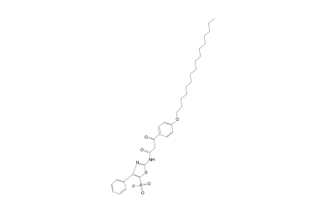 2-{2-[p-(Hexadecyloxy)benzoyl]acetamido}-4-phenyl-5-thiazolesulfonyl fluoride