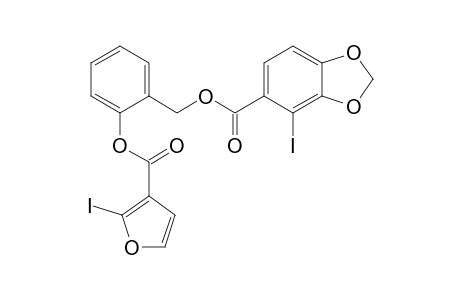 2-(2-Iodo-3,4-methylenedioxybenzoyloxymethyl)-1-(2-iodo-3-furylcarbonyloxy)benzene