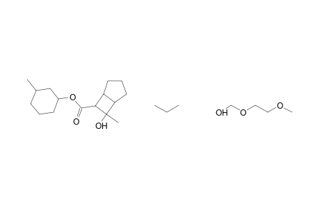 Spiro[3,5-dioxatricyclo[6.3.0.0E2,7]undecan-6-on-4,2'-cyclohexane], 1'-isopropyl-2,4'-dimethyl-10-(2-methoxyethyloxymethyloxy)-