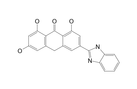 6-(1-H-BENZIMIDAZOL-2-YL)-1,3,8-TRIHYDROXY-10-H-ANTHRACEN-9-ONE