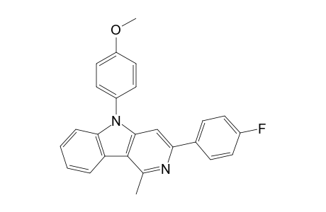 3-(4-fluorophenyl)-5-(4-methoxyphenyl)-1-methyl-5H-pyrido[4,3-b]indole