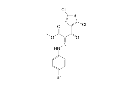 (2Z)-2-[(4-bromophenyl)hydrazinylidene]-3-(2,5-dichloro-3-thiophenyl)-3-oxopropanoic acid methyl ester