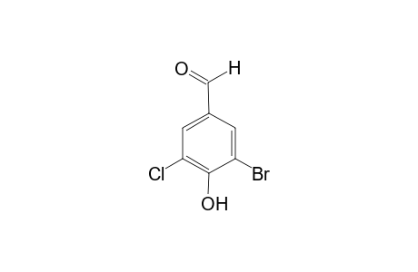 3-Bromo-5-chloro-4-hydroxybenzaldehyde